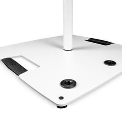 Gravity LS 431W White Square Base Lighting Stand With Offset M20 Mount