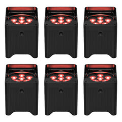 6x Chauvet DJ Freedom Par T6 Akku Kabelloser LED-Uplighter 