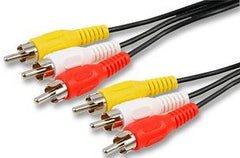 Pro Signal 3x Phono (RCA) Male to 3x Phono Male Lead 20m