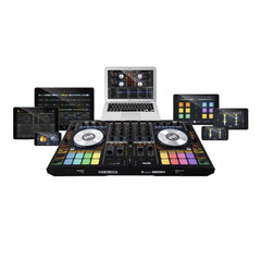 Reloop Mixon 4 DJ Controller inc Flightcase Carry Case DJ Disco Bundle