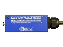 Catapulte radiale Mini RX Émetteur 4 canaux Cat 5 Ethernet Multicœur XLR Serpent