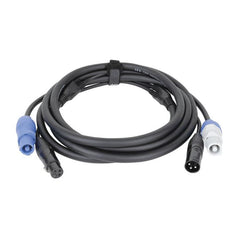 DAP Combi Powercon XLR-Stromversorgungskabel 1,5 m DJ Power 