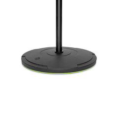 Gravity TMS 2222 Short Touring Series Microphone Stand with Round Base and 2-Point Adjustment Telescoping Boom