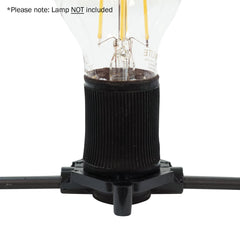 PCE 10m BC Festoon, 0.3m Spacing with 16A Plug and Socket