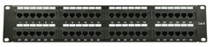 Panneau de brassage IDC CAT6 Adastra 48 ports 2U + gestion des câbles