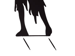 EUROPALMS Silhouette Metal Zombie Woman, 135cm