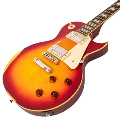 Vintage V100 Icon - Distressed Cherry Sunburst