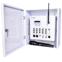 Adastra SA240 Secure Lockable Wall Amplifier 100V with UHF Mic & DAB+ Media Player