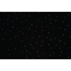 LEDJ PRO 6 x 3 m Tri LED Black Starcloth System