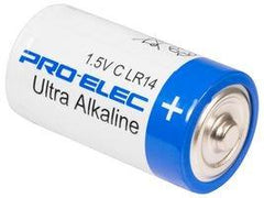 Pro-Elec Ultra Alkaline C Batteries 1.5V 8Ah - Pack of 10