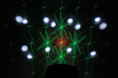 QTX Butterfly Effect : 3-in-1 LED & Laser Effect Light