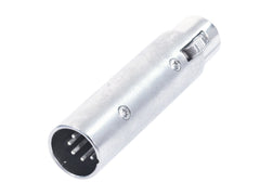 Adaptateur Omnitronic 3 broches XLR (F)/5 broches XLR (M)