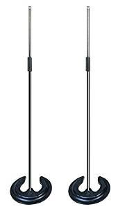 2x Soundlab Microphone Stand with Stacking Base – Simply Sound and Lighting