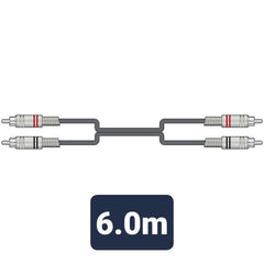 Chord Classic Twin RCA to Twin RCA Lead 6m