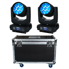 2x Equinox Fusion 300FX Zoom Wash 7 x 40W Quad-Color LED inkl. Gehäuse