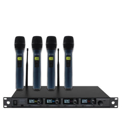 W Audio DQM 800H Quad Radio Microphone portable système de micro sans fil CH70