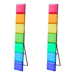 2x LEDJ Mood Bar Classic Retro LED Colour Changing Light Box DJ Effect Panel 1.6