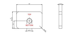 Global Truss GT Stage Deck Leg Bracket, Short