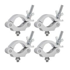 4x Equinox TC 100S Aluminium 100kg Argent Demi Coupleur Éclairage Truss Gréement