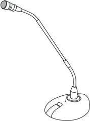 Adastra Gooseneck Microphone Lectern Conference LED Light XLR 3 pin
