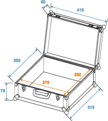 Roadinger Universal Case Foam, Schwarz, Gr-5 Schwarz