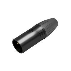 Seetronic 3-Pin Male XLR IP65 Black SCWM3-B