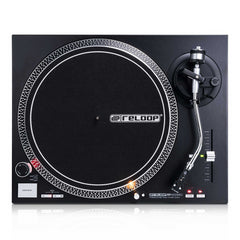 2 platines vinyles Reloop RP-4000M MK2 à entraînement direct (noires)