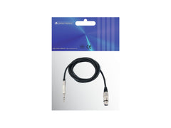 Omnitronic Adapterkabel XLR(F)/Klinke Stereo 0,9M Schwarz