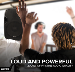 Gemini AS-15TOGO Portable Speaker Bluetooth Battery PA System