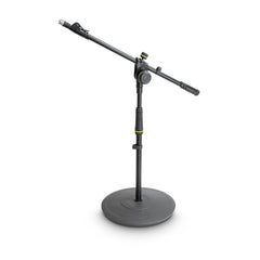 Gravity MS 2222 B Pied de micro court avec base ronde et perche télescopique