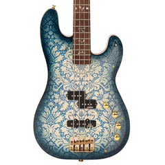 Joe Doe By Vintage - Lutetia Bass - Paisley Blueburst With Case