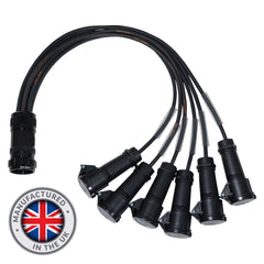Mennekes Socapex 19-Pin Male - 16A Mennekes Female 1.5mm Fan-Out Cable