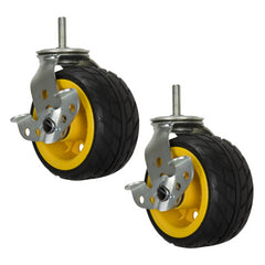 RCSTR6X3 Pair of Ground Glider Caster with Brake 6" x 3" for R14G & R16RT