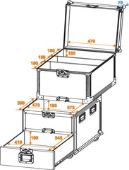 Roadinger Universal Roadie Case With Wheels