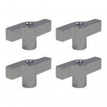 4x boutons en T Global Truss M8 argentés