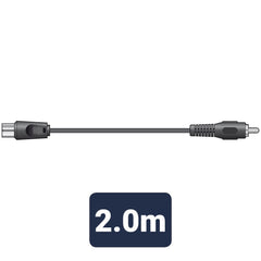 AV:Link fiche coaxiale vers câble de fiche RCA 2,0 m