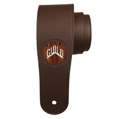 Thalia Guild 2.5" Dark Chocolate Strap - Rosewood With Guild Pearl Logo
