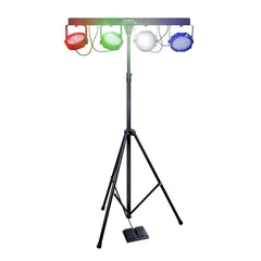 2x Kam Partybar LED-Beleuchtungssystem inkl. Tragetaschen + Fußschalter