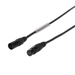 LEDJ 5m 5-Pin Male XLR - 5-Pin Female XLR DMX Cable
