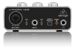 Behringer UM2 U-Phoria Audiophile 2x2 USB Audio Interface
