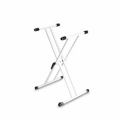 Gravity KSX 2 W Support de Clavier X-Form Double Blanc Piano Studio Musicien