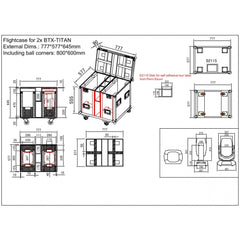 JV Case Flightcase pour 2x tête mobile Briteq BTX-TITAN