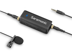 Saramonic LAVMIC Adaptateur audio et kit microphone cravate pour appareils photo reflex numériques, Gopros et iPhone, iPad, iPod