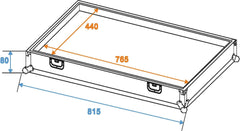 Roadinger Transportkoffer für Effektpedale Ef-3