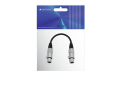 Omnitronic Adapterkabel XLR(F)/XLR(F) 0,2M Schwarz