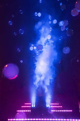 Machine à brouillard à bulles LED QTX - Bulles remplies de fumée