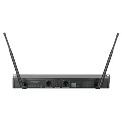 ZZIP TXZZ422 Channel 38 Twin UHF Wireless mic system complete with 2 bodypack transmitters 606 - 630 mhz