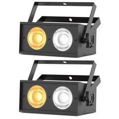 2x Thor LED Blinder COB 2 x 70W Warm White Flood