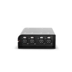 Palmer AoC Box XLRf Audio over Cat box from etherCON to 4 x XLR female