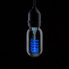 Lampe à filament spirale funky Prolite 4 W LED T45 ES, bleu